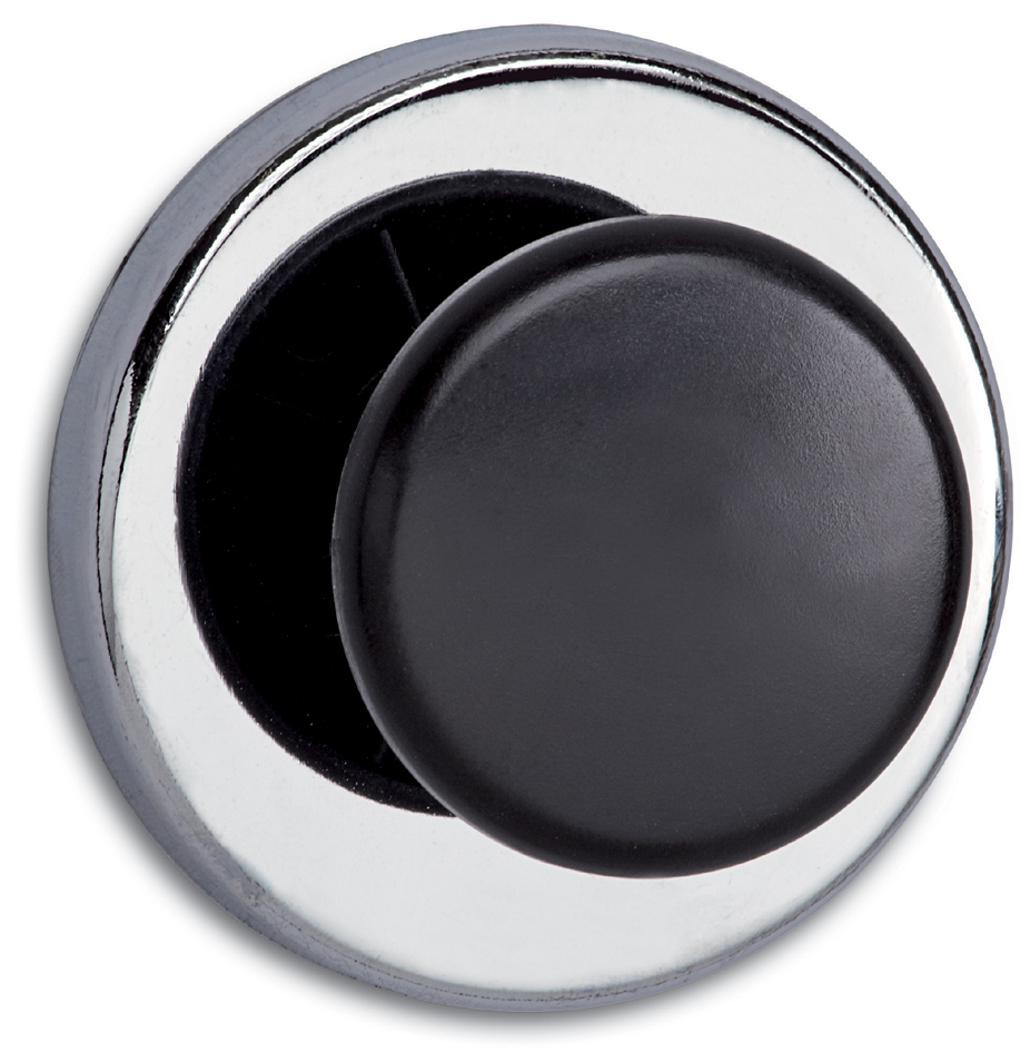 4002390054904 - Kraftmagnet (ø x h) 67 mm x 33 mm rund mit Griffknopf Silber Schwarz 1 St 6155096 - Maul