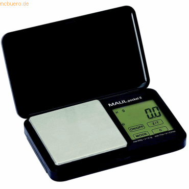 4002390061223 - 1611590 Taschenwaage MAULpocket II 500 g Taschenwaage Wägebereich (max) 500 g batteriebetrieben Schwarz