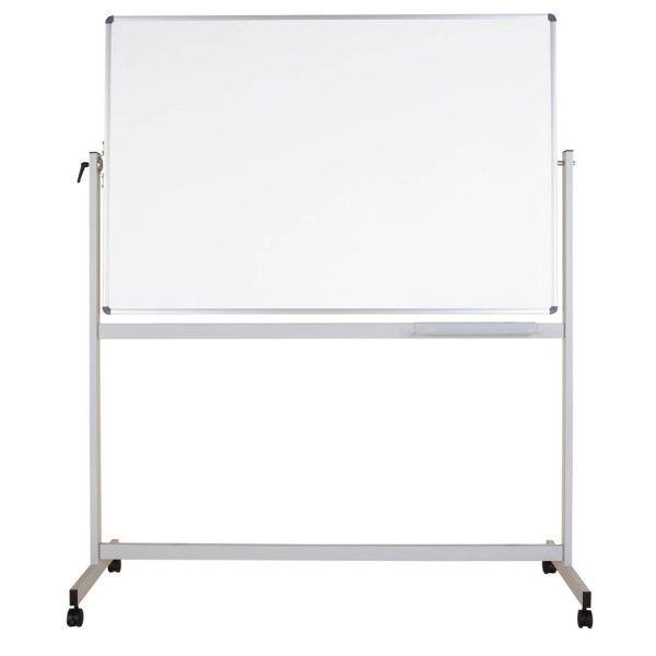 4002390062336 - Whiteboard MAULstandard Mobil 150 x 100cm kunststoffbeschichtet Aluminiumrahmen drehbar beidseitig