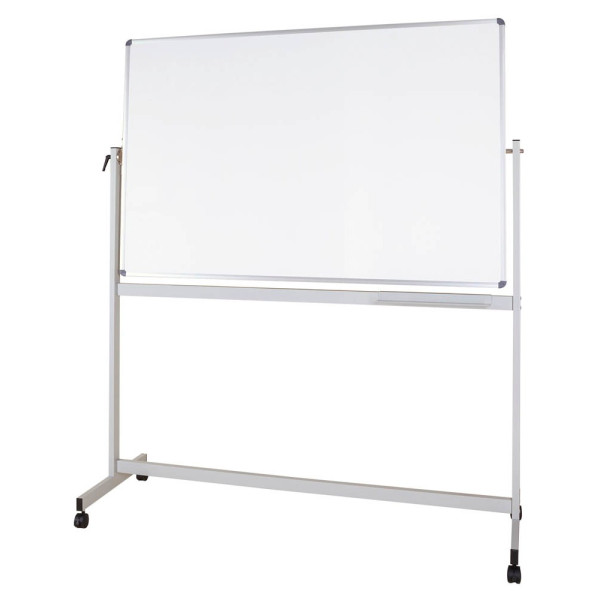 4002390062343 - Whiteboard MAULstandard Mobil 200 x 100cm kunststoffbeschichtet Aluminiumrahmen drehbar beidseitig