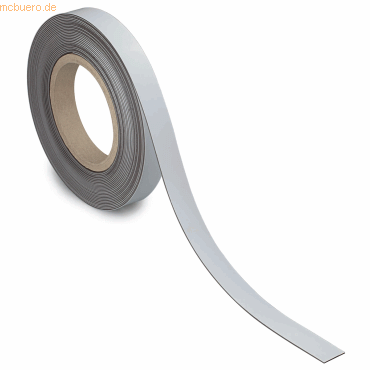 4002390063272 - MAUL Magnetband 20 mm x 10 m Dicke 1 mm weiß beschriftbares Kennzeichnungsband Non-Permanent-Marker - 1 Stück (6524302)