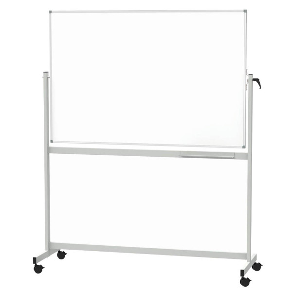 4002390067140 - Whiteboard MAULstandard Mobil 180 x 120cm kunststoffbeschichtet Aluminiumrahmen drehbar beidseitig