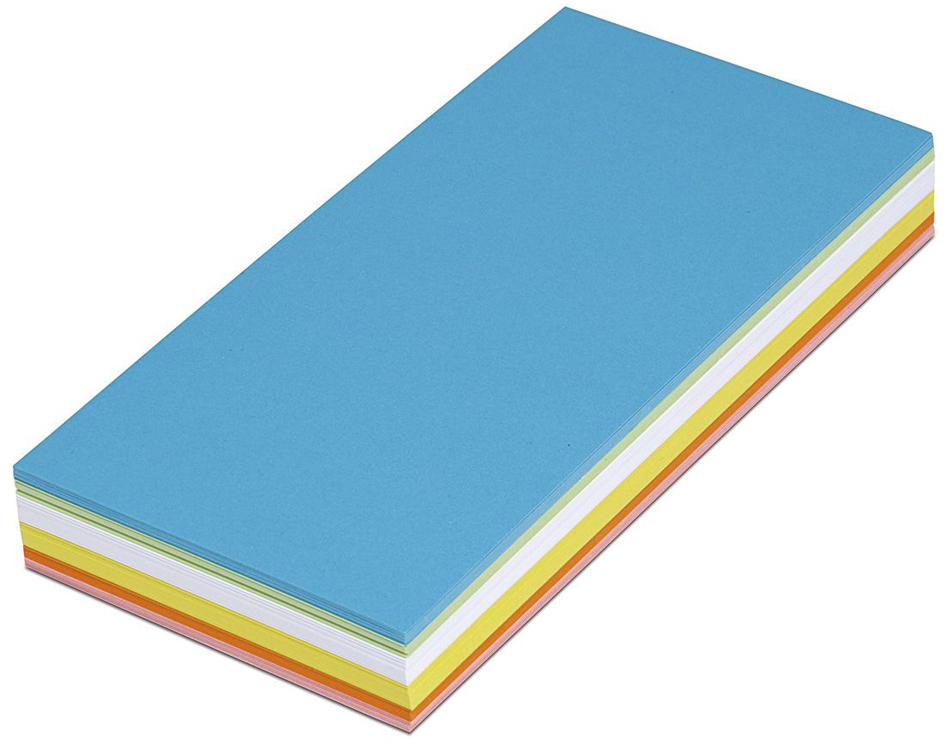 4002390067256 - MAUL Moderationskarten Rechteck 95x205mm sortiert VE=120 stück