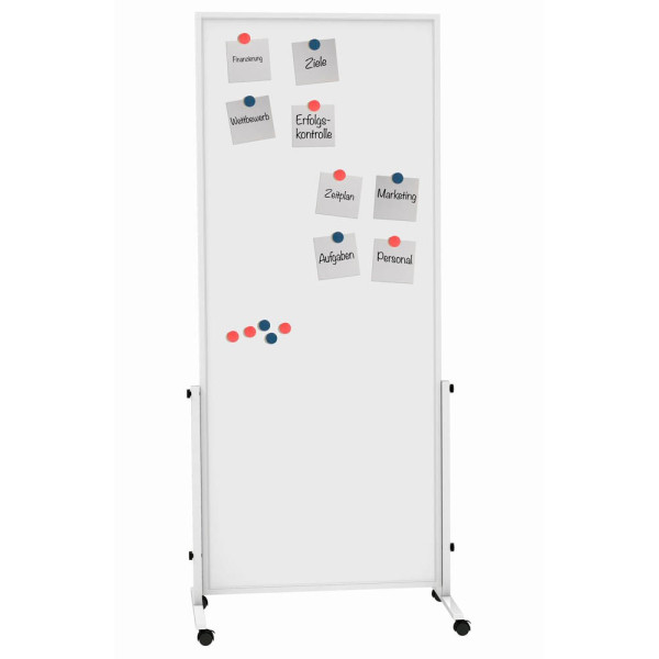 4002390075589 - Stativdrehtafel-Whiteboard easy2move 6455284 75x180cm (HxB) kunststoffbeschichtet Aluminium 4002390075589 Maul