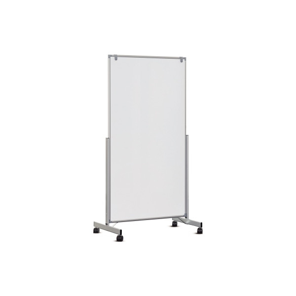 4002390076579 - MAUL Whiteboard MAUL®pro easy2move mobil HxT 1965 x 640 mm alusilber Tafel-HxB 1800 x 1000 mm