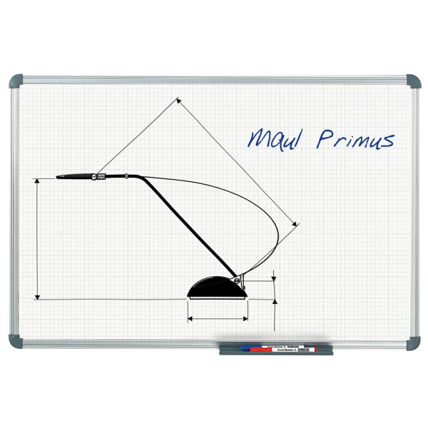 4002390079334 - Raster-Whiteboard MAULoffice 90 x 60cm kunststoffbeschichtet Aluminiumrahmen Raster 10x10mm 4002390079334 Maul