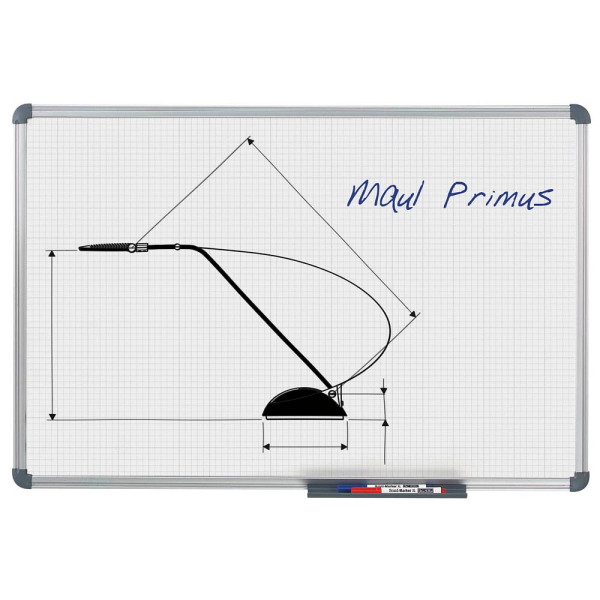 4002390079426 - Raster-Whiteboard MAULoffice 150 x 100cm kunststoffbeschichtet Aluminiumrahmen Raster 10x10mm 4002390079426 Maul