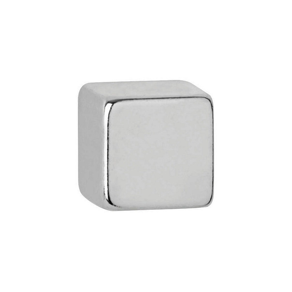 4002390083508 - Neodym-Würfelmagnet 7x7mm 1600g hellsilber VE=10 Stück