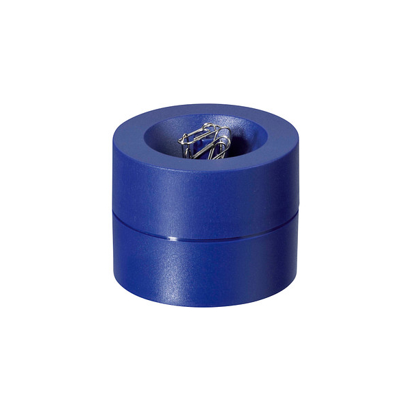 4002390087599 - Büroklammernspender MAUL MAULpro Recycling magnetisch inkl 15 Klammern Ø 73 x H 60 mm 90 % Recycling-Kunststoff blau