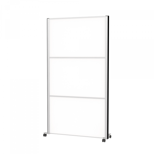 4002390089982 - MAUL Stellwandsystem MAULconnecto 3 Whiteboard-Steckmodule Klettverbindung auf Rollen H 1800 x B 1000 mm silber