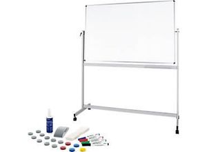 4002390105392 - Mobiles Whiteboard MAULstandard 900 x 1200 mm 2-seitig drehbar + Whiteboard Zubehörset 31-teilg