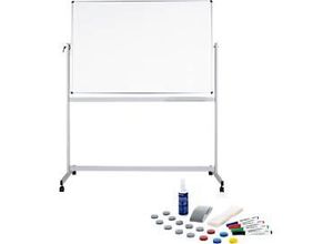 4002390105415 - Mobiles Whiteboard MAULstandard 1200 x 1800 mm 2-seitig drehbar + Whiteboard Zubehörset 31-teilg