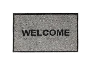 4002398047625 - Fußmatte Alcina Welcome grey  40 x 60 cm