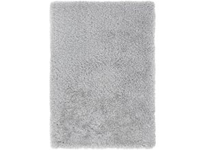 4002398139542 - Hochflor-Teppich LUXOR LIVING Churchill Teppiche Gr B L 90 cm x 160 cm 58 mm 1 St grau Esszimmerteppiche besonders weich durch Microfaser Wohnzimmer