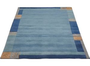 4002398153104 - Wollteppich LUXOR LIVING India Teppiche Gr B L 70 cm x 140 cm 20 mm 1 St blau Designer-Teppich Knüpfteppich Schurwollteppich Teppich Esszimmerteppiche Teppiche reine Wolle handgeknüpft mit Bordüre auch als Läufer 4002398153104 - Wollteppich LUXOR LIVING India Teppiche Gr B L 70 cm x 140 cm 20 mm 1 St blau Designer-Teppich Knüpfteppich Schurwollteppich Teppich Esszimmerteppiche Teppiche reine Wolle handgeknüpft mit Bordüre auch als Läufer