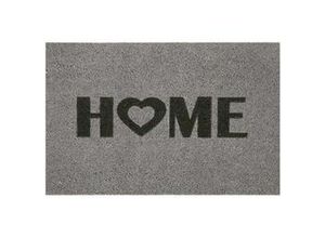 4002398196262 - Fußmatte Home Heart Kokos hellgrau 40 x 60 cm