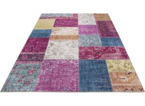 4002398205308 - Teppich LUXOR LIVING Prima 2 Teppiche Gr B L 200 cm x 290 cm 7 mm 1 St bunt (multi) Esszimmerteppiche Kurzflor Patchwork Muster Vintage Design Wohnzimmer