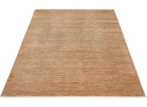 4002398407320 - Teppich LUXOR LIVING Vilnius Teppiche Gr B L 120 cm x 170 cm 13 mm 1 St rosegold (kupfer) Fransenteppich Esszimmerteppiche melierte Optik weicher Flor mit Fransen Wohnzimmer