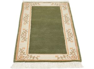4002398413451 - Orientteppich LUXOR LIVING Giza Teppiche Gr B L 90 cm x 160 cm 12 mm 1 St grün Esszimmerteppiche reine Wolle handgeknüpft mit Bordüre und Fransen 4002398413451 - Orientteppich LUXOR LIVING Giza Teppiche Gr B L 90 cm x 160 cm 12 mm 1 St grün Esszimmerteppiche reine Wolle handgeknüpft mit Bordüre und Fransen