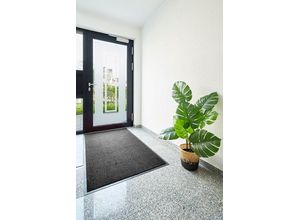 4002398414083 - Fußmatte ANDIAMO Verdi Teppiche Gr B L 90 cm x 150 cm 6 mm 1 St schwarz Designer Fußmatten Schmutzfangmatte auch für überdachten Außenbereich geeignet waschbar