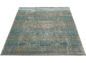 4002398765307 - Teppich LUXOR LIVING Sorrento Teppiche Gr B L 133 cm x 190 cm 13 mm 1 St blau (türkis) Orientalische Muster Orient-Optik Vintage Design ideal im Wohnzimmer & Schlafzimmer