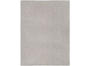 4002398875587 - Wollteppich LUXOR LIVING Morton Teppiche Gr B L 120 cm x 170 cm 12 mm 1 St beige (greige) Esszimmerteppiche Handweb Teppich Filz-Struktur reine Wolle handgewebt Strick-Optik