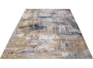 4002398902009 - Teppich LUXOR LIVING Prima Teppiche Gr B L 200 cm x 290 cm 7 mm 1 St gelb Esszimmerteppiche Kurzflor bedruckt modernes Design auch als Läufer erhältlich