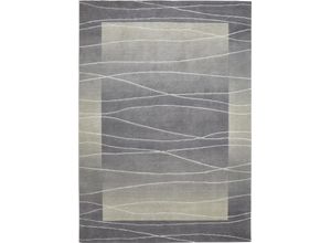 4002398926821 - Wollteppich LUXOR LIVING Lineo Teppiche Gr B L 170 cm x 240 cm 14 mm 1 St silberfarben Schurwollteppiche Nepalteppich reine Wolle handgeknüpft mit Bordüre 4002398926821 - Wollteppich LUXOR LIVING Lineo Teppiche Gr B L 170 cm x 240 cm 14 mm 1 St silberfarben Schurwollteppiche Nepalteppich reine Wolle handgeknüpft mit Bordüre
