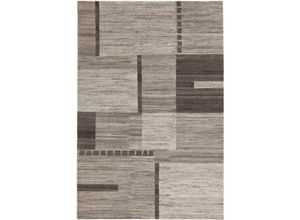 4002398937643 - Wollteppich LUXOR LIVING Henderson Teppiche Gr B L 300 cm x 400 cm 8 mm 1 St beige Esszimmerteppiche reine Wolle handgeknüpft Patchwork Design