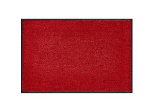 4002398953094 - Fußmatte mit Gummiumrandung und rutschhemmende Rückseite rot 120 x 90 x 07 cm Fußmatte Schmutzfangmatte Fußabtreter Türmatte Sauberlaufmatte