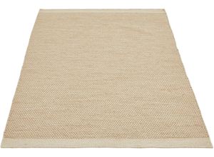 4002398958075 - Wollteppich LUXOR LIVING Visby Teppiche Gr B L 160 cm x 230 cm 8 mm 1 St beige Baumwollteppiche Handweb Teppich Flachgewebe handgewebt reine Wolle