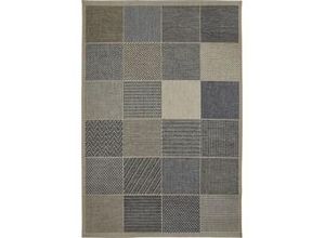 4002398961297 - - Outdoorteppich Rio beige-blau 133 x 190 cm Outdoor-Teppiche