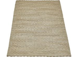 4002398991164 - Wollteppich HOME AFFAIRE Kappelen Teppiche Gr B L 230 cm x 160 cm 10 mm 1 St beige (greige) Esszimmerteppiche Uni-Farben Kurzflor 100% Wolle