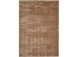 4002398991614 - Hochflor-Teppich ANDAS Lahti Teppiche Gr B L 170 cm x 120 cm 45 mm 1 St grau (taupe) Esszimmerteppiche Uni Farben weich & kuschelig ideal im Wohnzimmer Schlafzimmer