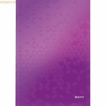 4002432103331 - Notizbuch WOW 4625-10-62 violett A4 liniert 90g 80 Blatt 160 Sei