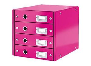 4002432103959 - LEITZ Schubladenboxen Click&store Box 4schübe pink-M 6049-00-23 DIN A4 290 x 360 x 283 cm