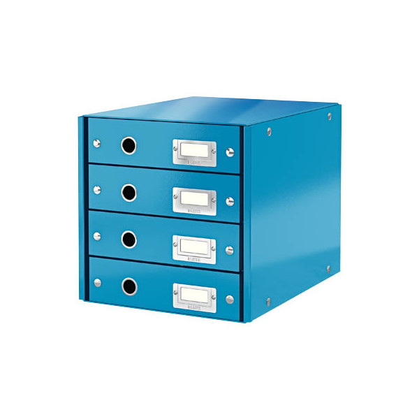 4002432103966 - LEITZ Schubladenboxen Click&store Box 4schübe blau-M 6049-00-36 DIN A4 290 x 360 x 283 cm