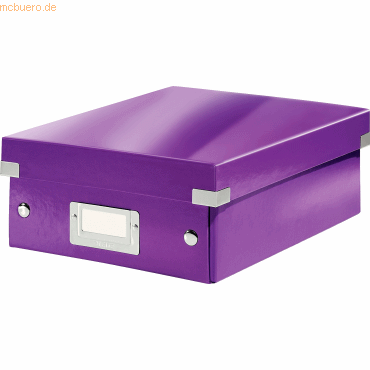 4002432105106 - Aufbewahrungsbox Click & Store WOW 6057-00-62 45 Liter mit Deckel für A5 außen 285x220x100mm Karton violett metallic 400243 4002432105106 - Aufbewahrungsbox Click & Store WOW 6057-00-62 45 Liter mit Deckel für A5 außen 285x220x100mm Karton violett metallic 400243