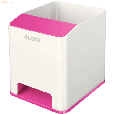 4002432113675 - AKTION LEITZ Stiftehalter WOW Duo Colour perlweiß pink Polystyrol 2 Fächer 90 x 101 x 100 cm mit Prämie nach Registrierung
