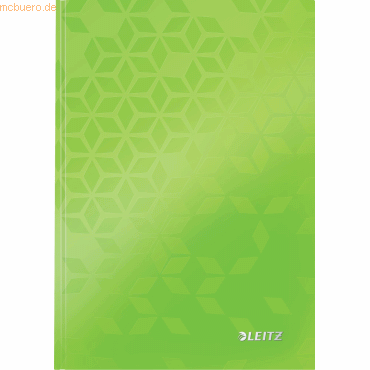 4002432123377 - Notizbuch WOW 4627-10-54 grün A5 liniert 90g 80 Blatt 160 Seiten 4002432123377 Leitz