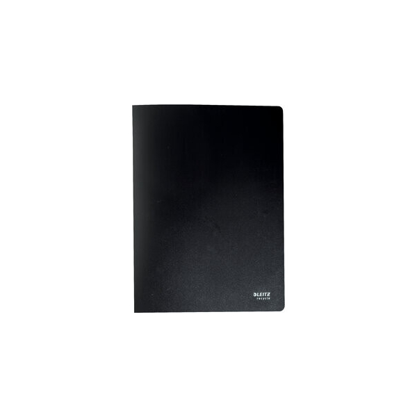 4002432127993 - Leitz® Sichtbuch Recycle A4 20 dokumentenechte Sichthüllen bis zu 2 Blatt Hülle Rückenschild CO2-neutral 100 % recycelbar Kunststoff schwarz