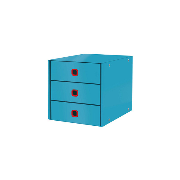 4002432128709 - AKTION LEITZ Schubladenbox Click & Store Cosy  blau 53680061 DIN A4 mit 3 Schubladen mit Prämie nach Registrierung