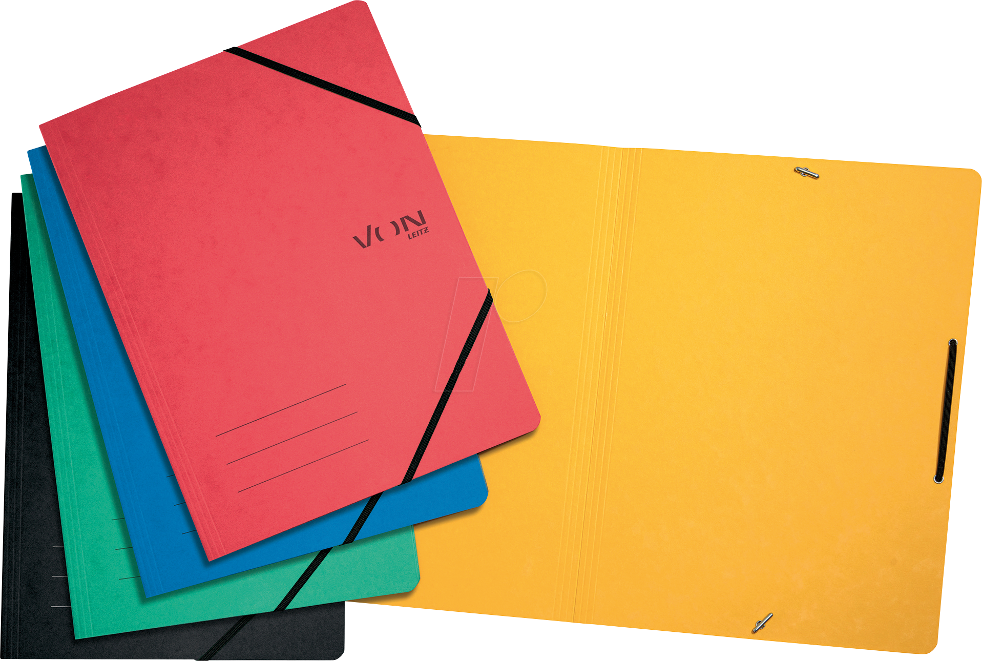 4002432131488 - VONL 30111099 - Eckspannmappe A4 sortiert 5 Stück