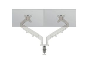 4002432134670 - LEITZ Monitor-Halterung Ergo 65370085 lichtgrau für 2 Monitore Tischklemme
