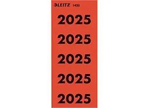 4002432138289 - Selbstklebende Jahresetiketten 2025 Rot 60 x 255 mm 100 Stück