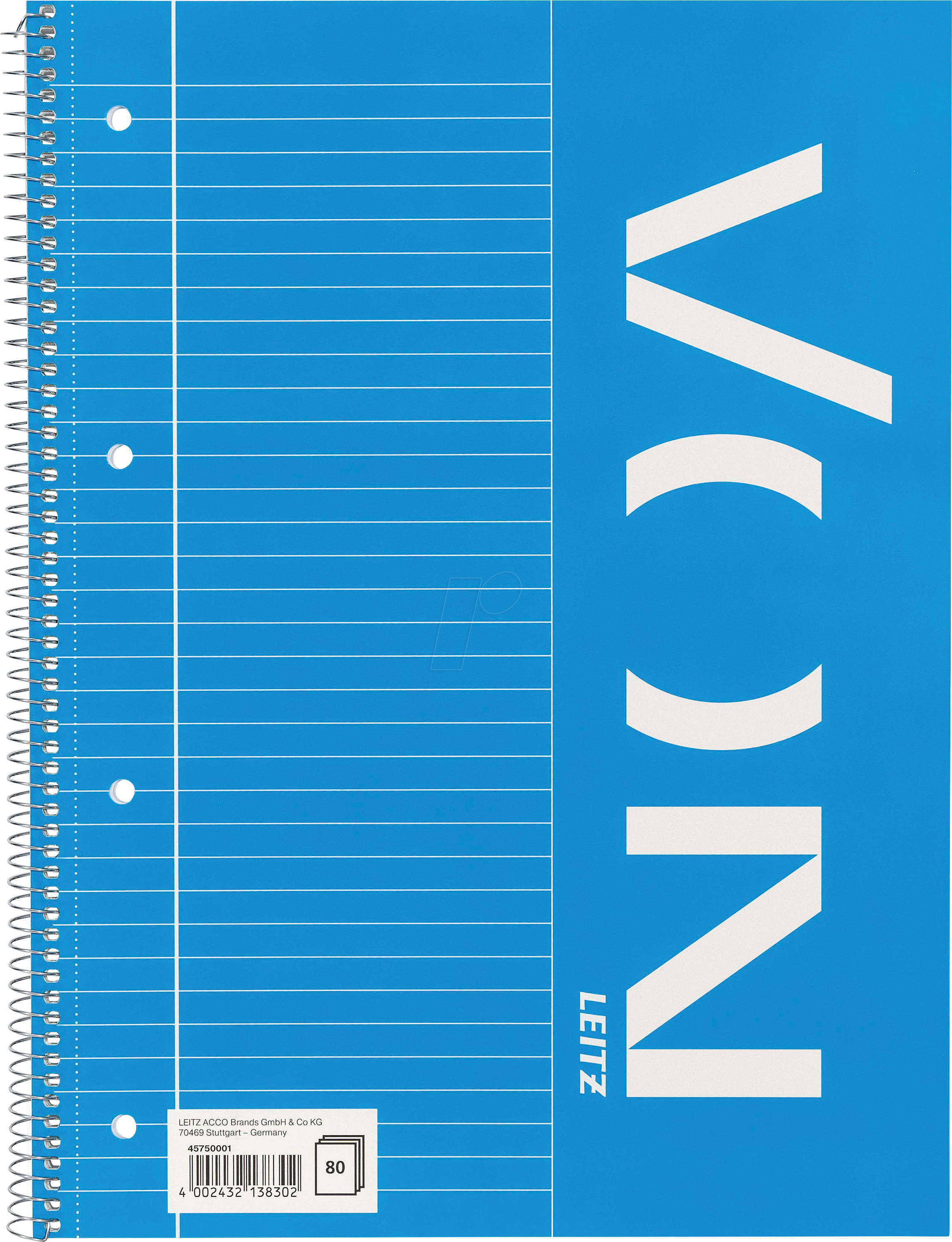 4002432138302 - VONL 45750001 - Collegeblock A4 liniert Rand links 80 Blatt
