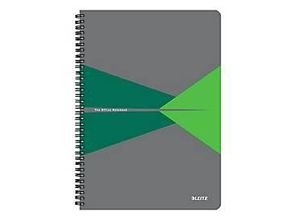 4002432141517 - Notizbuch Office Format A4 90 karierte Blatt lässt sich um 360° öffnen Spiralbindung Kunststoff-Einband FSC®-zertifiziert grün