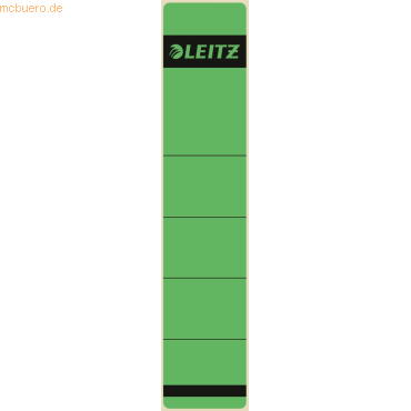 4002432302505 - - Ordnerrückenetikett schmal kurz 39 x 192 mm (b x h) selbstklebend ohne Griffloch grün 10 Etik Pack