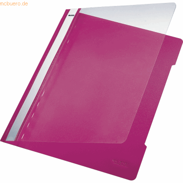 4002432308521 - Schnellhefter Standard 4191 A4 pink PVC Kunststoff kaufmännische Heftung bis 250 Blatt 4002432308521 Leitz