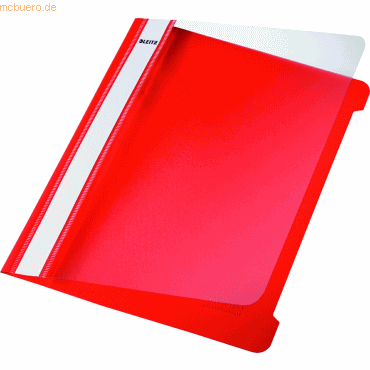 4002432308705 - Schnellhefter Standard 4197-00-25 A5 rot Polypropylen (PP) 250g Vorderdeckel transparent 4002432308705 Leitz